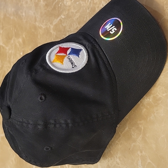 Team Apparel Pittsburgh Steelers NFL Black Baseball Cap, S/M or 7-1/4" - Picture 5 of 13